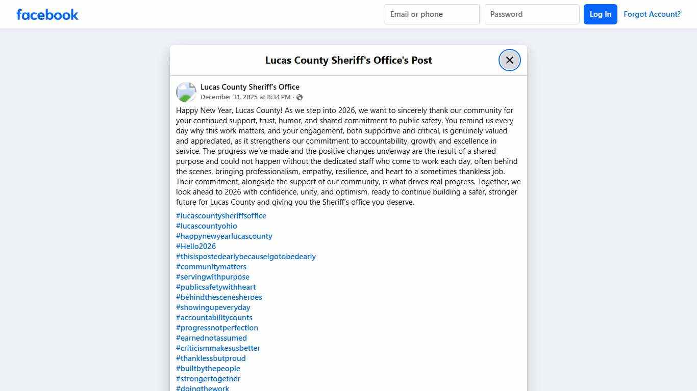 Happy New Year, Lucas... - Lucas County Sheriff's Office | Facebook